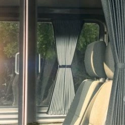 Ford Transit Custom Campervan Blackout Curtains Kit - Black/Grey -Deals Windows & Rooflights Store 0e5e9780af 04965.1632494311