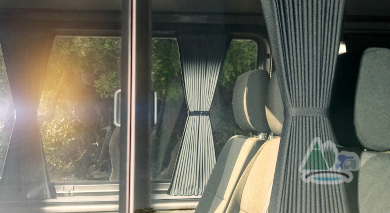 VW T5 T6 Campervan Curtain & Rail Kit - Blackout - LWB 3 VW T5 T6 Campervan Curtain & Rail Kit - Blackout - LWB - Image 3