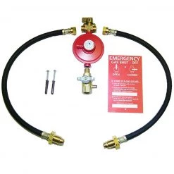 2 Cylinder Gas Bottle Non-OPSO Manual Changeover Kit for LPG Propane Static Caravan