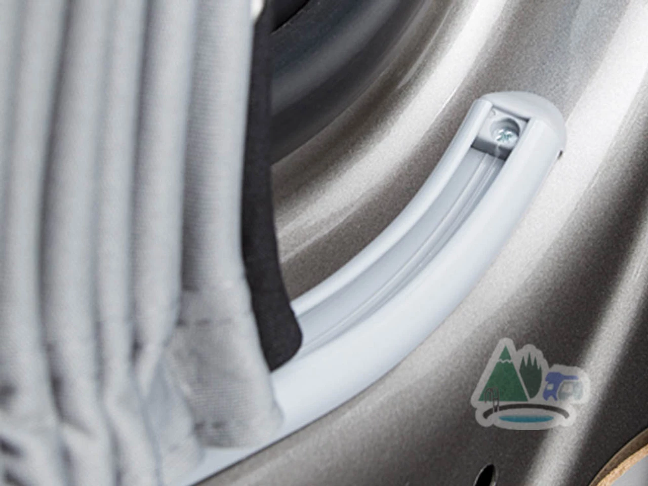 VW T5 T6 Campervan Curtain & Rail Kit - Blackout - LWB 6 VW T5 T6 Campervan Curtain & Rail Kit - Blackout - LWB - Image 6