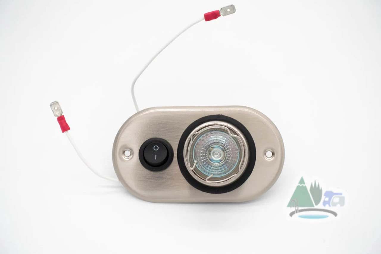 Stainless Steel Switched Halogen Light Fitting 2 Stainless Steel Switched Halogen Light Fitting - Image 2