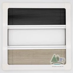 Campervan Window with Top Hinge, Blinds & Flyscreen - Flush Acrylic Glass and Frame -Deals Windows & Rooflights Store DSC03798 48592.1631108308