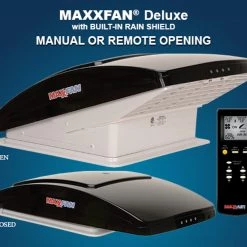 Maxxair MaxxFan Deluxe Remote Control Campervan Caravan Motorhome Roof Vent With Fan -Deals Windows & Rooflights Store MX3 30815.1516272361