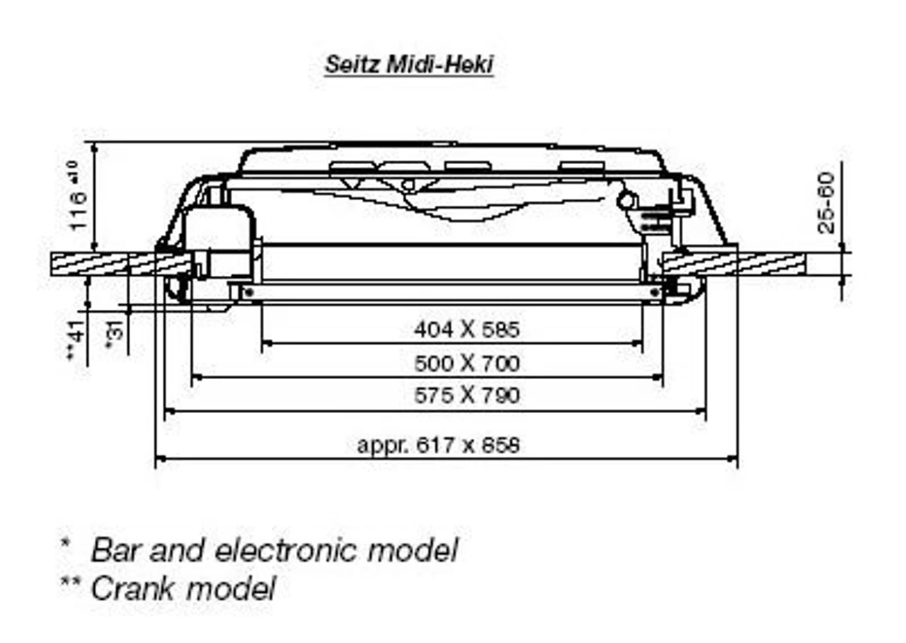 Dometic Midi Heki Campervan Motorhome Caravan Rooflight 5 Dometic Midi Heki Campervan Motorhome Caravan Rooflight - Image 5