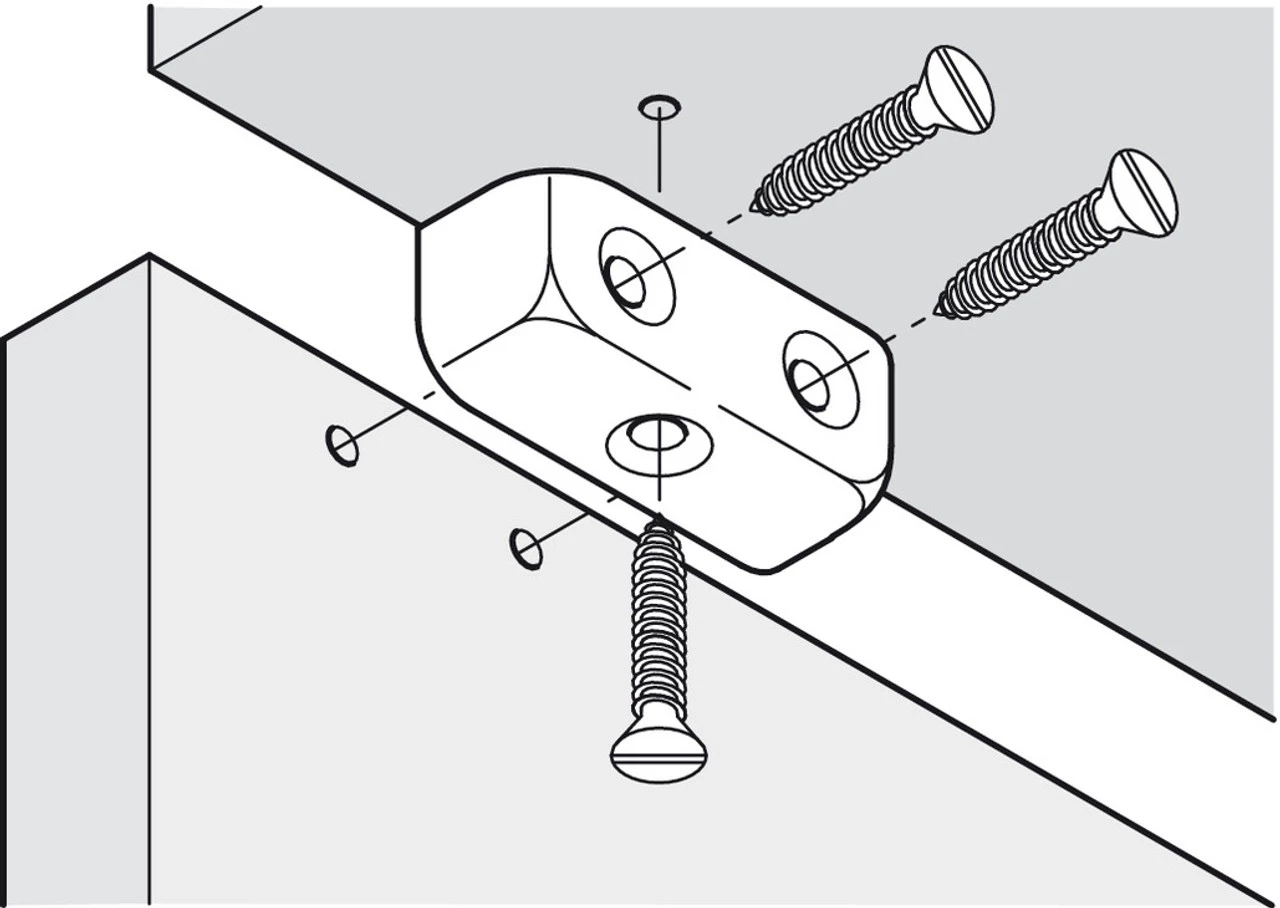 Modesty Block Knock Down Fitting - pack of 50 5 Modesty Block Knock Down Fitting - pack of 50 - Image 5