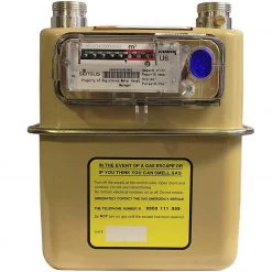 G4 / U6 Sensus Domestic LPG Natural Gas Meter 45 Degree Angled Index