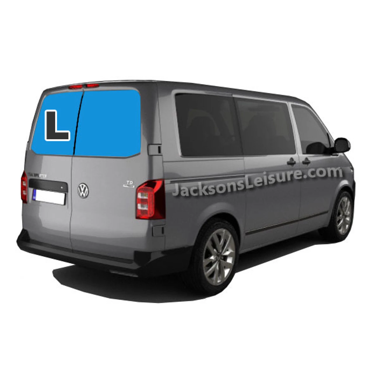 VW T5 T6 Bonded Privacy Glass Fixed Window - Rear Barn Doors 2 VW T5 T6 Bonded Privacy Glass Fixed Window - Rear Barn Doors - Image 2