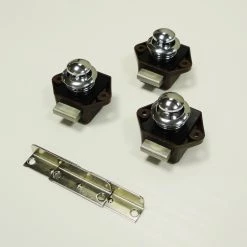 3 Pack of Caravan Mini Push Button Door Handle and Catch -Deals Windows & Rooflights Store br chr 62119.1415011788