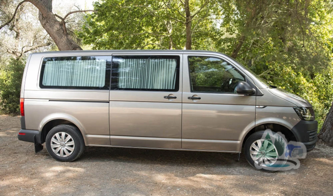 VW T5 T6 Campervan Curtain & Rail Kit - Blackout - SWB 3 VW T5 T6 Campervan Curtain & Rail Kit - Blackout - SWB - Image 3