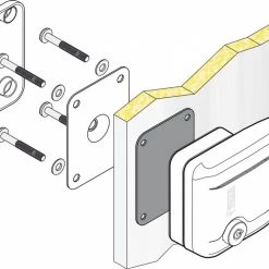 Fiamma Safe Door Security Lock - Caravan and Motorhome -Deals Windows & Rooflights Store fiamma safe door installation diagram 19312.1630409426