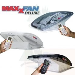 Maxxair MaxxFan Deluxe Remote Control Campervan Caravan Motorhome Roof Vent With Fan