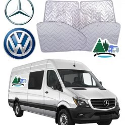 Thermal Cab Blinds for Mercedes Sprinter and VW Crafter Campervans