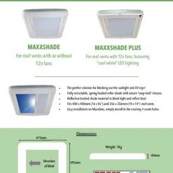 Maxxair Maxxshade Blind For Maxxfan Rooflights -Deals Windows & Rooflights Store ms1 76200.1549375660