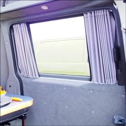 Van-X VW T5 Premium Campervan Blackout Curtains 5 Part Kit Tailgate