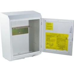 White Surface Mounted Gas Meter Box with 2nd Stage G4 Gas Meter Assembly