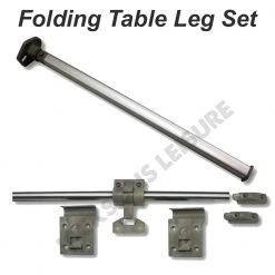 Campervan Folding Table Leg and Mounting Rail With Locking Catch
