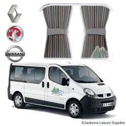 Campervan Curtains Kit for Renault Trafic / Vauxhall Vivaro / Nissan Primastar