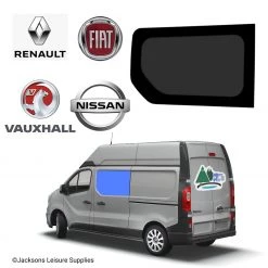 Renault Trafic Vauxhall Vivaro Fixed Glass Campervan Window - UK Passenger side