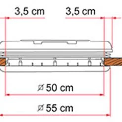 Fiamma Vent 50 Caravan Roof Light -Deals Windows & Rooflights Store vent 50vent 50 482 28014.1554995485