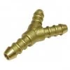 Brass Barbed Y Connector 8mm Gas Pipe Hose